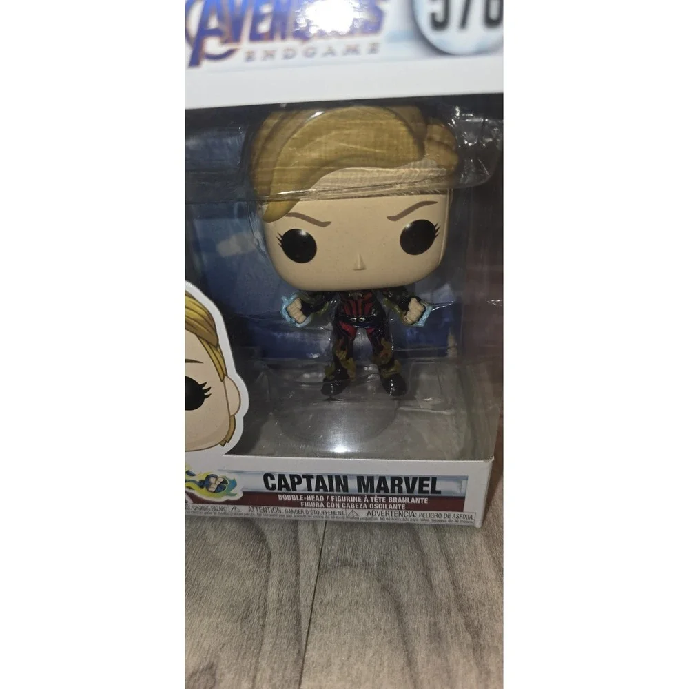 Funko Pop Avengers Captain Marvel Endgame 576 Bobble-Head Vinyl Figurine New